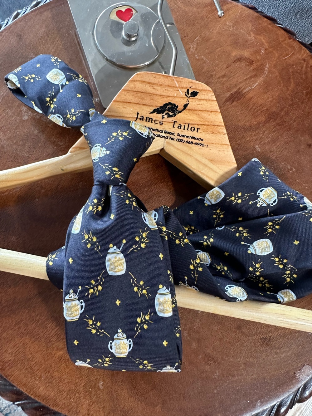 Silk Tie Maille Mustard